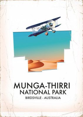 Munga-Thirri National Park Birdsville Australia map
