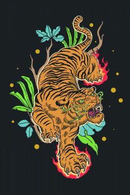 Classic Tiger Tattoo