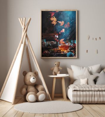 Briar tea with autumn swirl