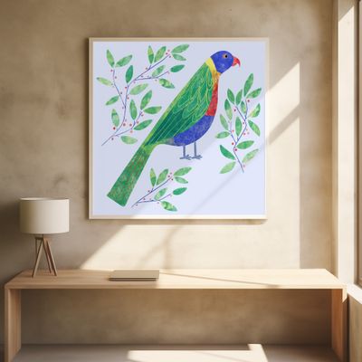 Vibrant Parrot Scene