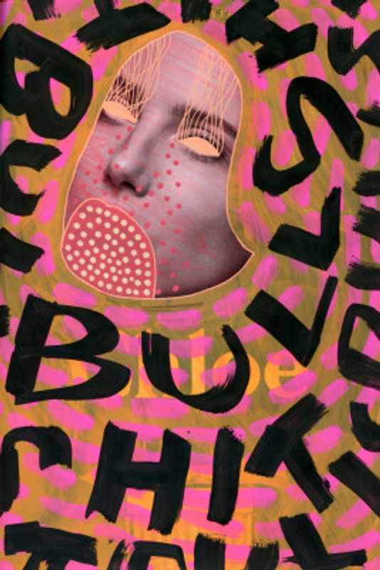 Vibrant Abstract Face Typography
