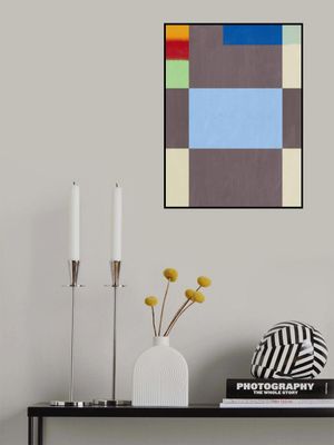 Geometric Shapes With A Muted Color Palette Of Grey