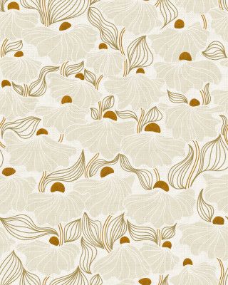 calming essentials Natural flow meadow ivory pattern
