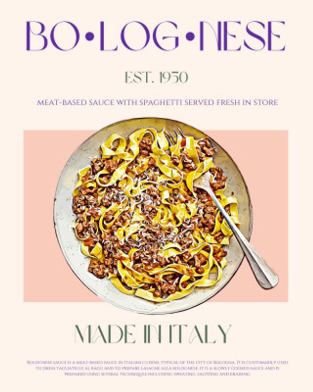Bolognese Print
