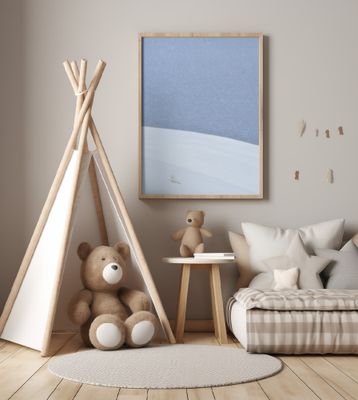 Snowy arctic fox in Svalbard