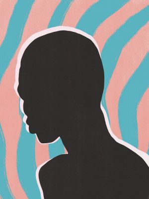 Anonymous Portrait In Neon Lights