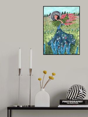 Walking with fieldflowers