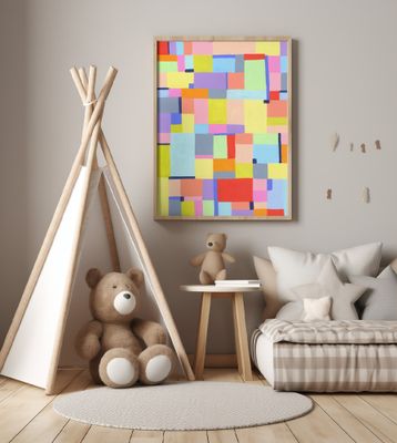 Vivid Geometric Tapestry