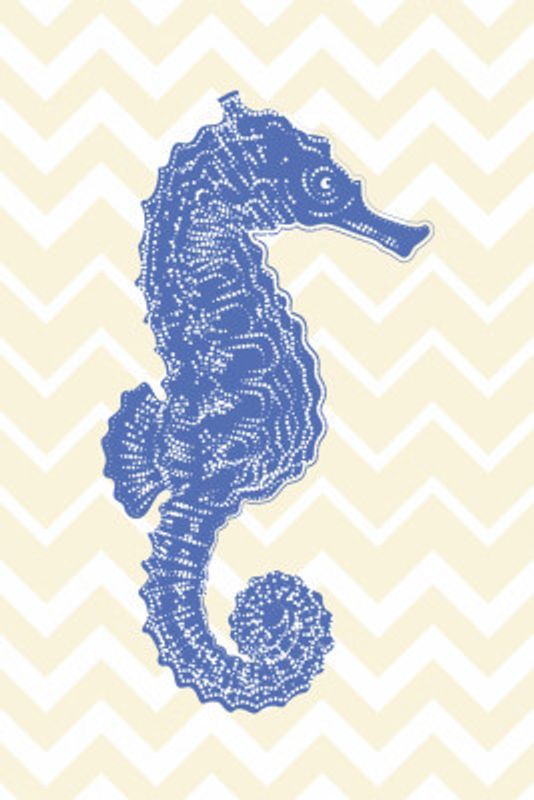 Blue Seahorse Charm