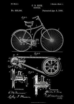Bicycle Patent 1890