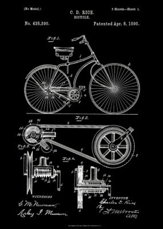 Bicycle Patent 1890