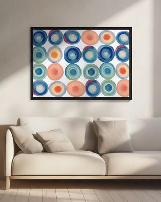 Multi Coloured Watercolour Circles