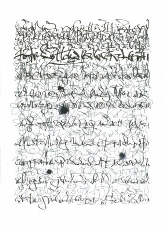 Asemic writing Curious Matter