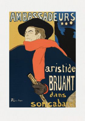 Ambassadeurs Aristide Bruant Dans Son Cabaret (1892)