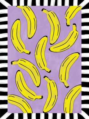 Yellow Bananas Abstract