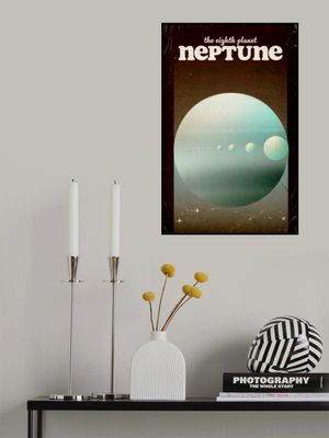 Neptune Retro Space Art