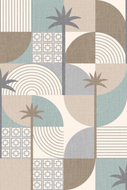 Palm Springs Desert Shapes and Palms Sand