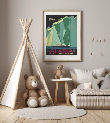 Alaska Via Canadian Pacific. Taku Glacier