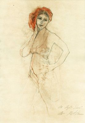 Sketch of a Standing Female Figure
