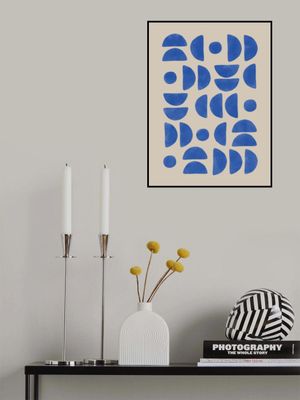 Blue Geometric Dance