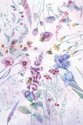 Stunning purple cottage flowers