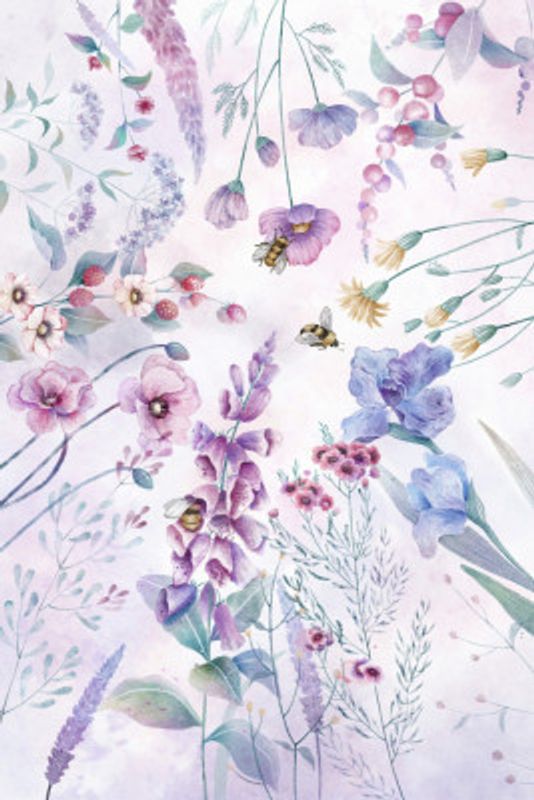 Stunning purple cottage flowers