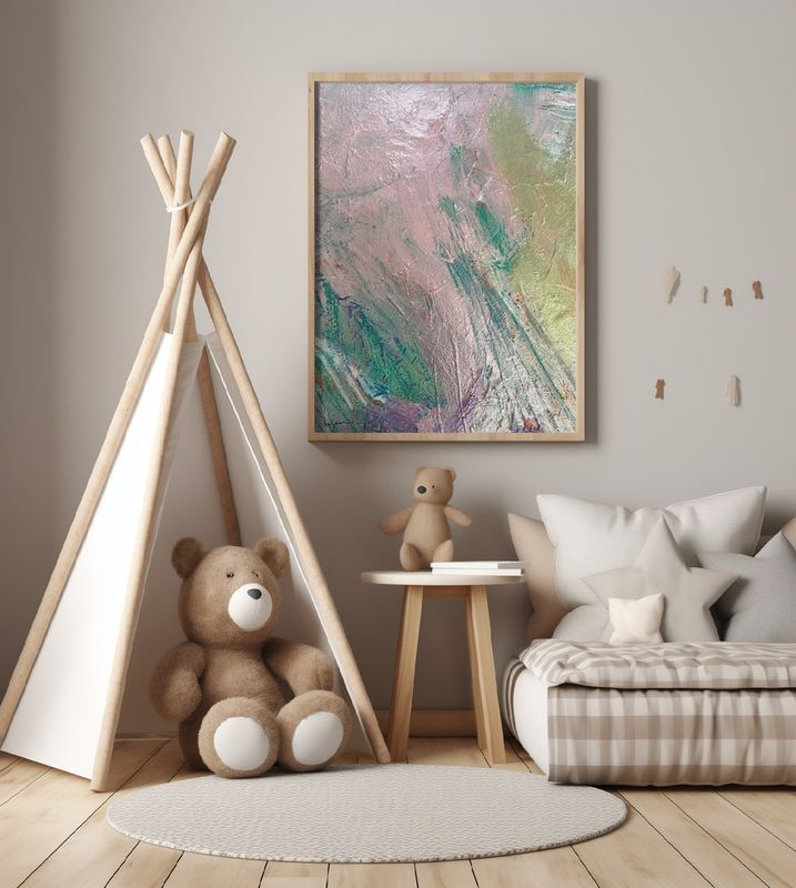 Mystic Pink Brushstrokes