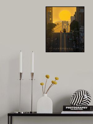 Sunrise over bay bridge