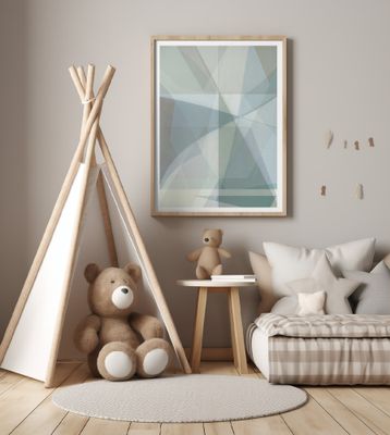 Geometric Shapes In Muted Tones