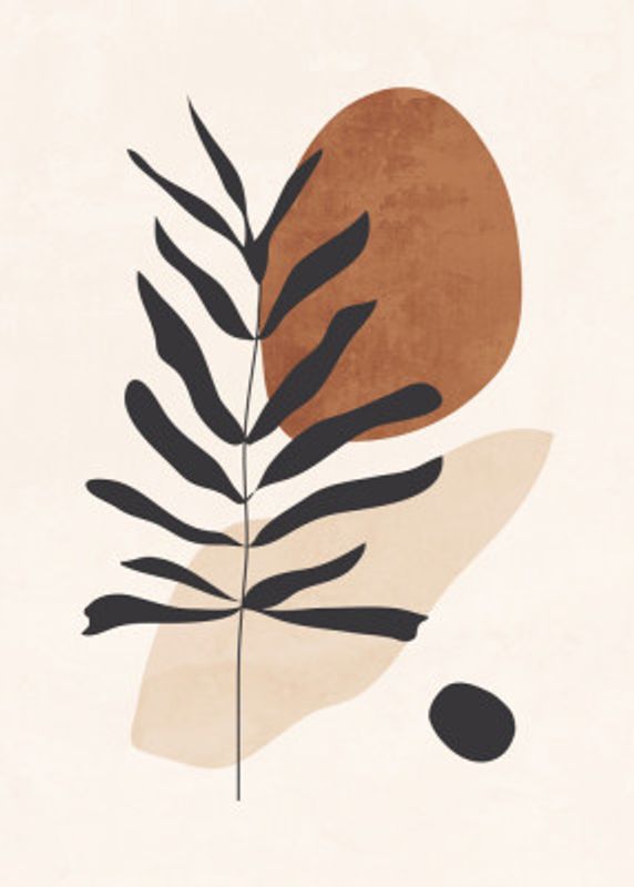 Abstract Art  Minimal Plant 12