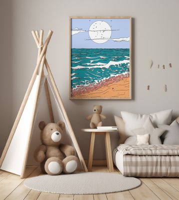 Ocean Serenity Scene