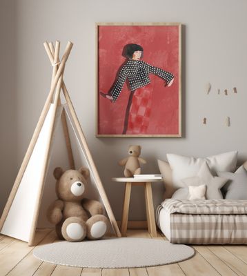 Dancing Woman Red Style