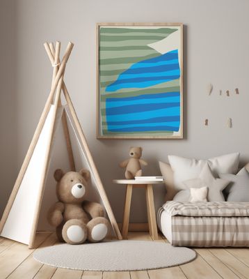 Abstract Stripe Minimal Collage