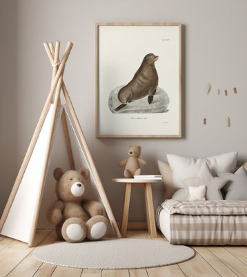 Northern Fur Seal By Johann Christian Daniel Von Schreber.