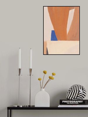 Warm Earth Tones And Bold Geometric Shapes