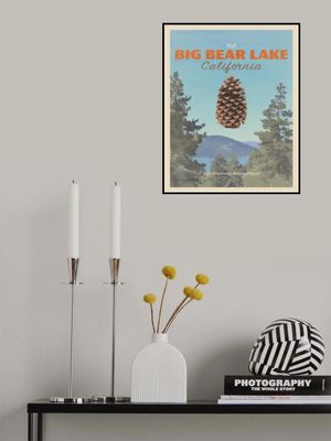 Big Bear Lake, California, USA - Tourism Travel Poster