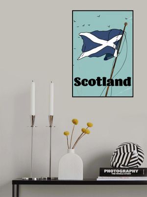 Scotland Flag Travel Poster