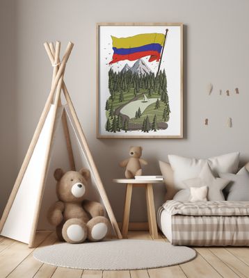 Colombia Travel Poster