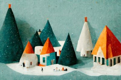 Cute Paper Village