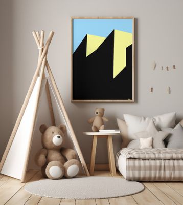 Geometric Shapes In Striking Shades