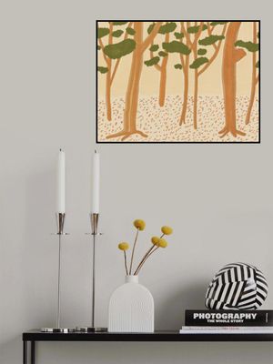 Brown forest a landscape painting