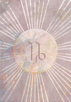 Capricorn Boho Star Sign Sun
