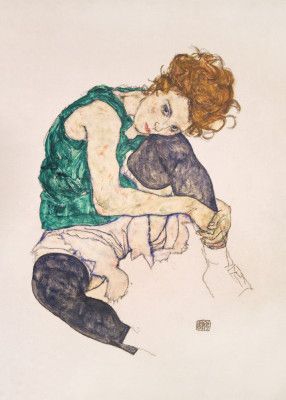 Seated Woman With Legs Drawn Up