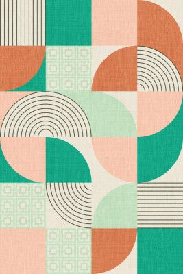 Palm Springs Desert Shapes Emerald