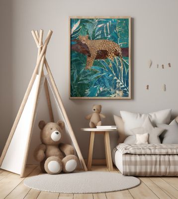 Lazy Leopard in the jungle