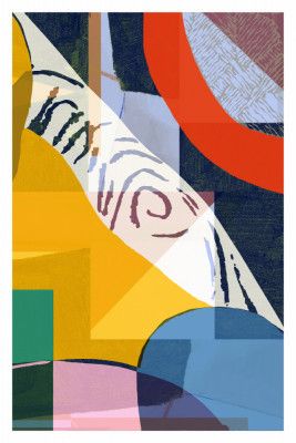 Vibrant Composition Of Geometric Shapes