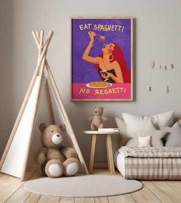 Eat spaghetti no regretti