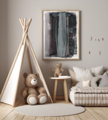 Bold Vertical Brushstrokes