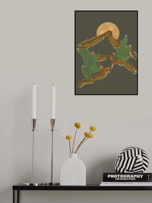 Rocky Mountains and Cactus