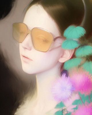 Young Girl in Glasses